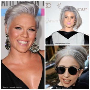 grey haired celebrity
